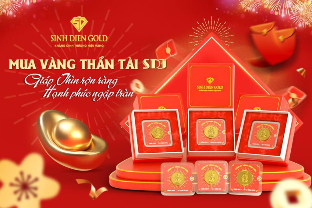 banner trang sức vàng